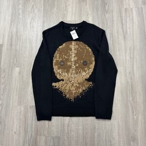 Trick 'r Treat Sam Sweater Men's Medium Black Halloween Movie Scary Horror Knit